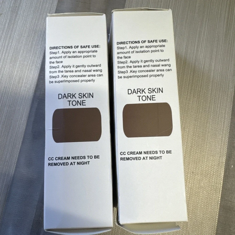 2 Pack CC Cream Broad Spectrum ColorCorrecting Base Foundation‎ Dark 11/28 exp